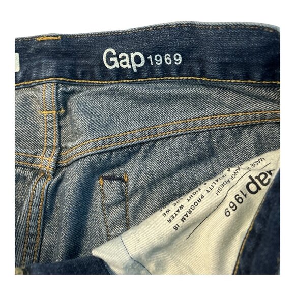 GAP Men's 1969 Standard Straight Blue Jeans 32x30 | Y2K | Preppy 100% Cotton - Picture 4 of 11